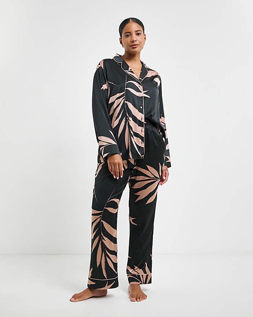 Figleaves Stretch Satin Pyjama Set