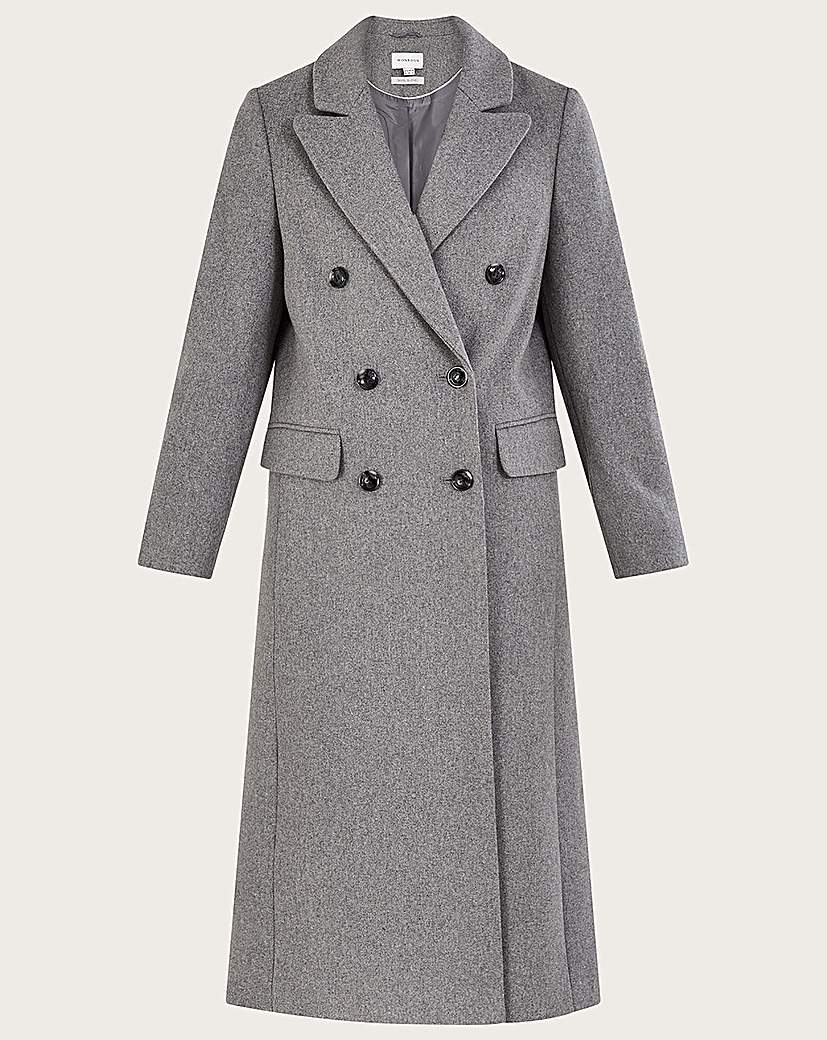 1920s Coats, Flapper Coats, 20s Jackets Monsoon Fay Double Breasted Coat £200.00 AT vintagedancer.com