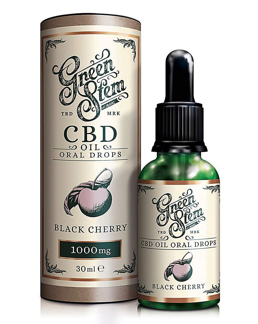 Green Stem 1000mg CBD Oil Drops - Cherry