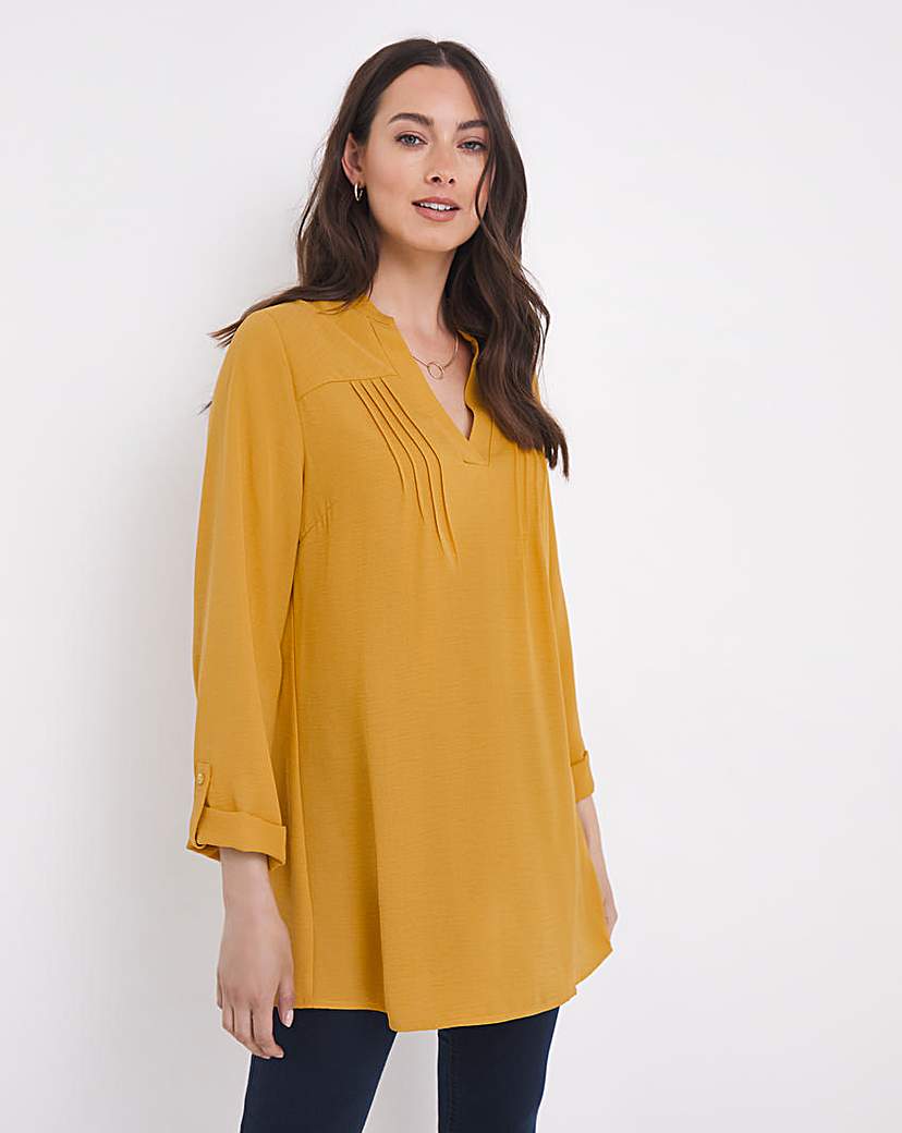 Julipa Pintuck Notch Neck Tunic