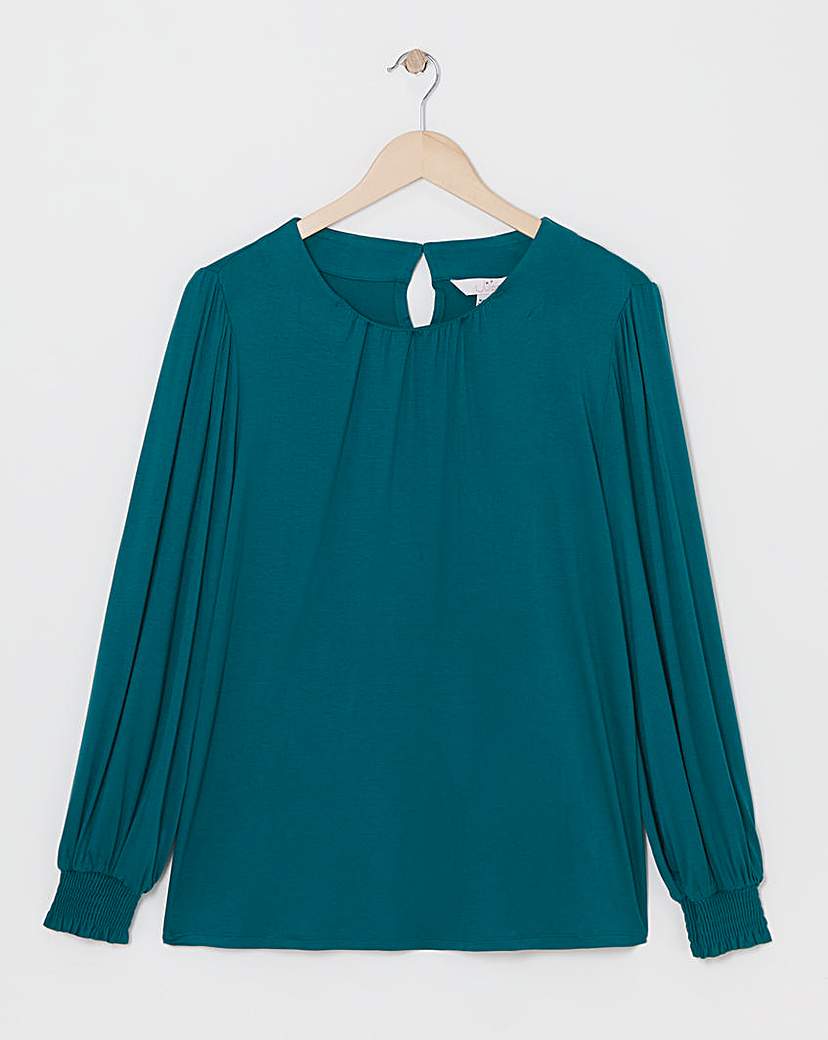 Julipa Long Sleeve Jersey Blouse