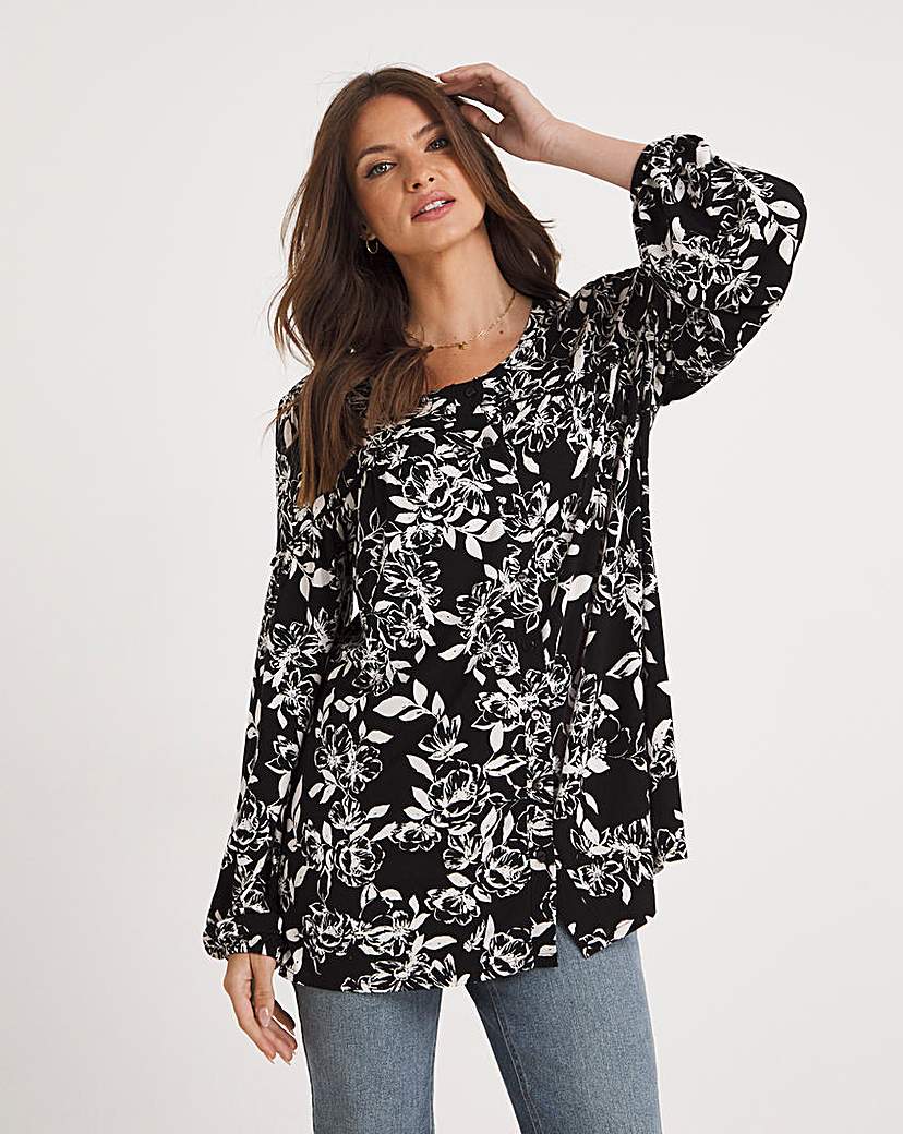 Julipa Volume Sleeve Jersey Top