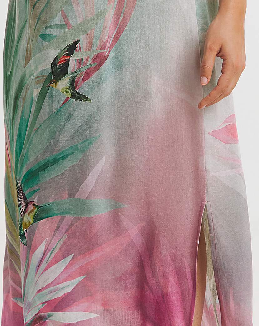 Viscose Linen Blend Slip Nightie