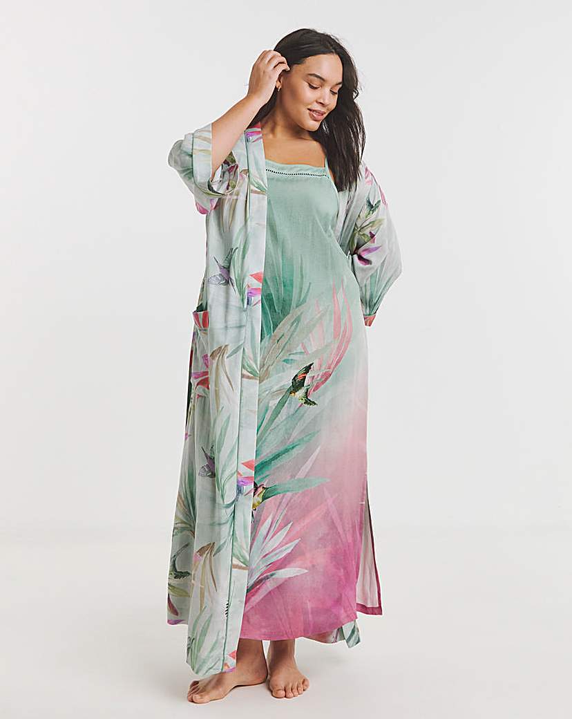 Viscose Linen Blend Slip Nightie