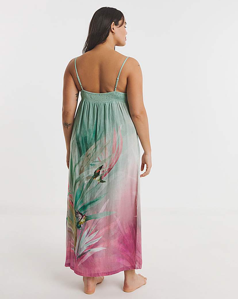 Viscose Linen Blend Slip Nightie