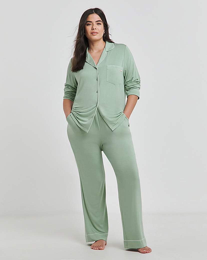 New In - Figleaves Modal Picot Trim Pyjama Set