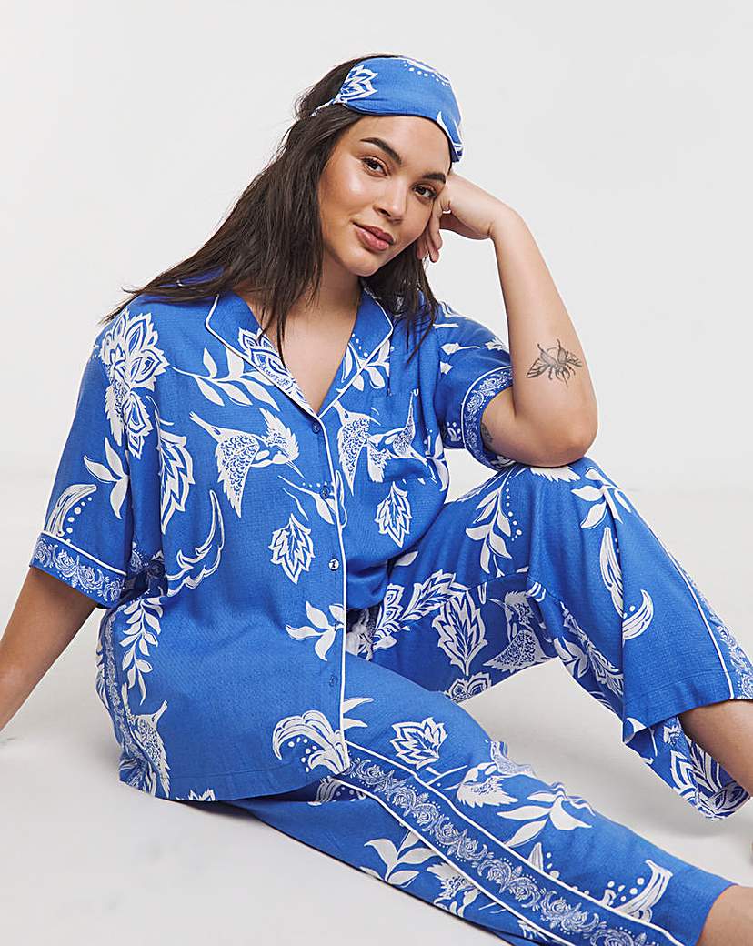 New In - Figleaves Border Print Pyjama Set