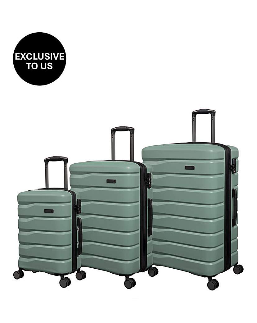 IT Luggage Gravitate 3pc Set - Green