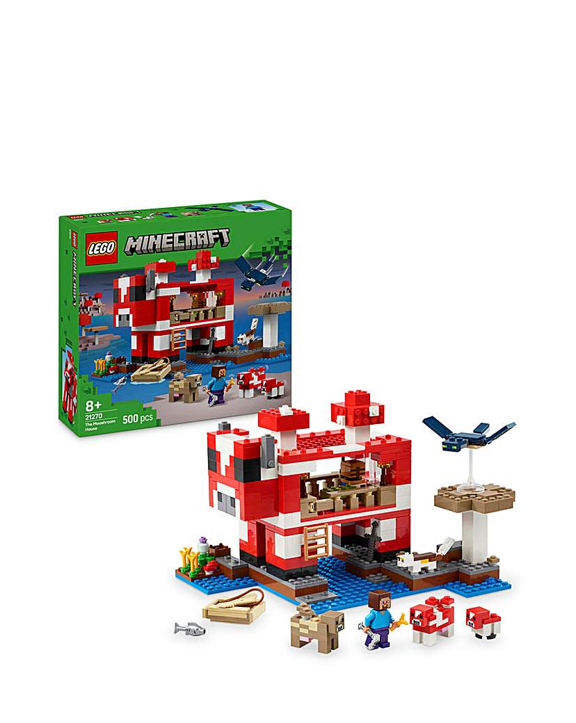 New In - LEGO Minecraft The Mooshroom House Islan