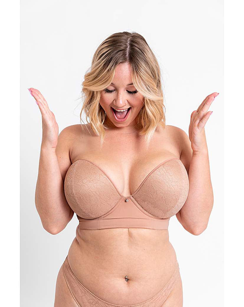 Curvy Kate Hey Girls Strapless Bra In Latte | UK Size 30D Women's