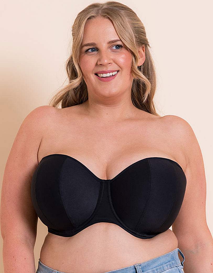 Curvy Kate Jet Black Luxe Strapless Bra - 34Dd