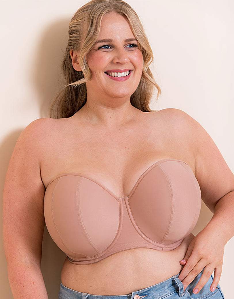 Curvy Kate Latte Beige Luxe Strapless Bra - 38Hh