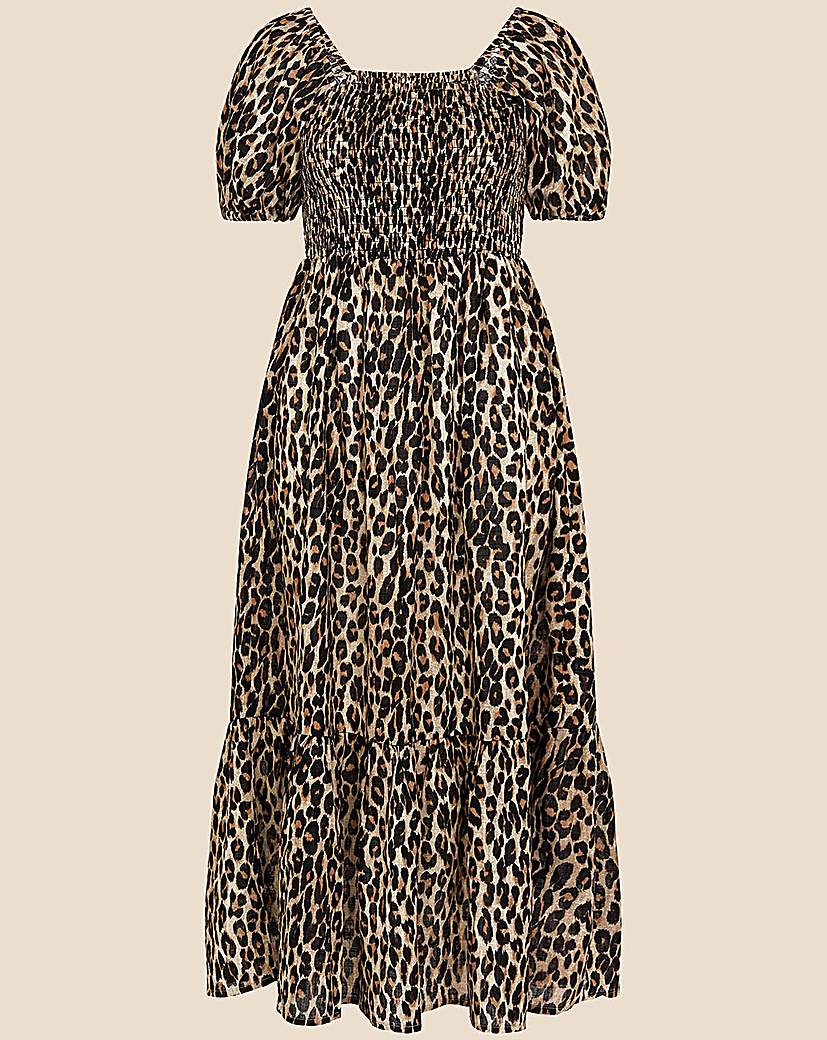 Accessorize Leopard Puff Sleeve Dress