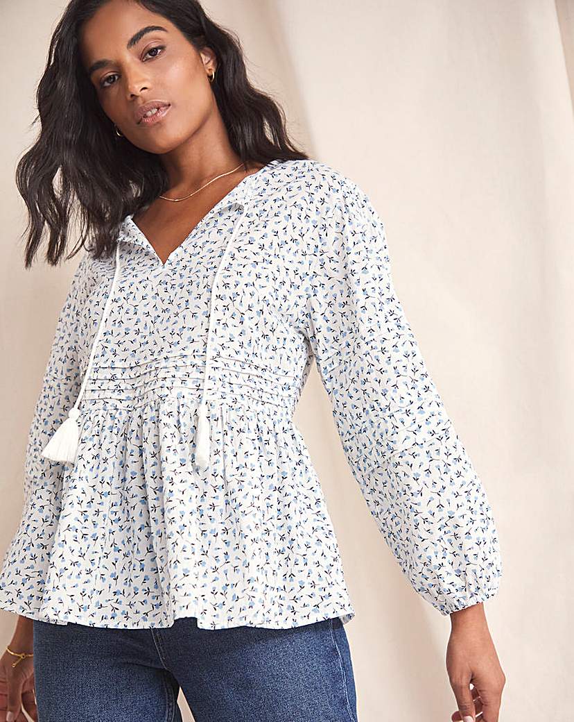 Anise Rowan Pintuck Detail Blouse