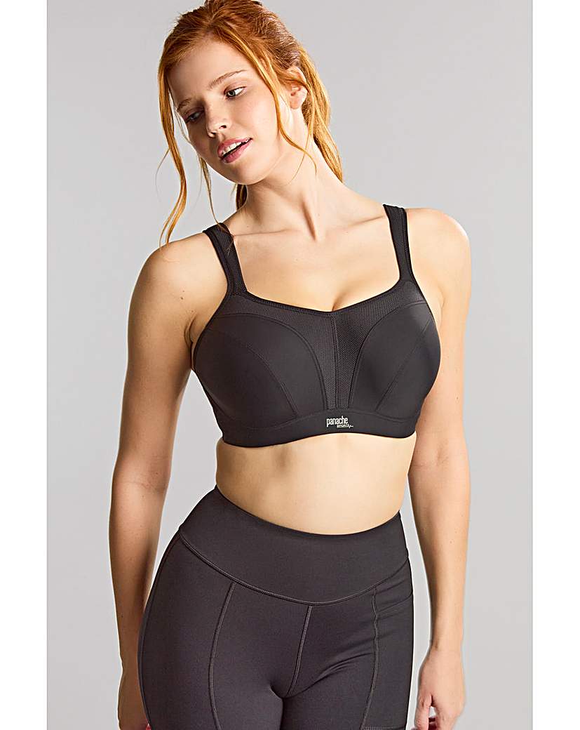 Panache Black Wired Power Sport Bra - 28Gg