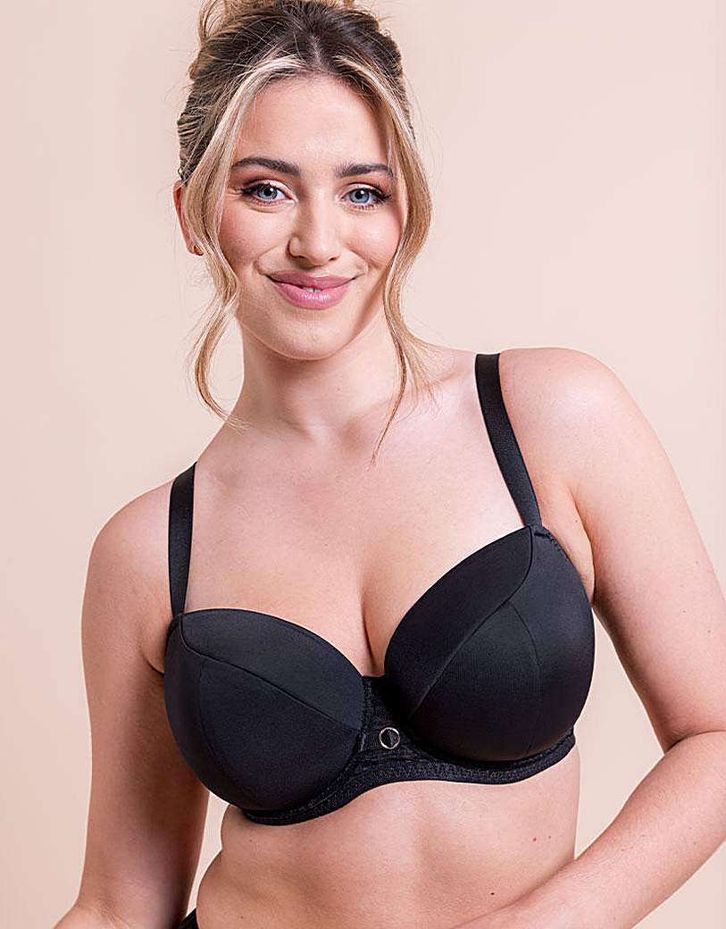 Curvy Kate Black Daze T Shirt Balcony Bra - 30E