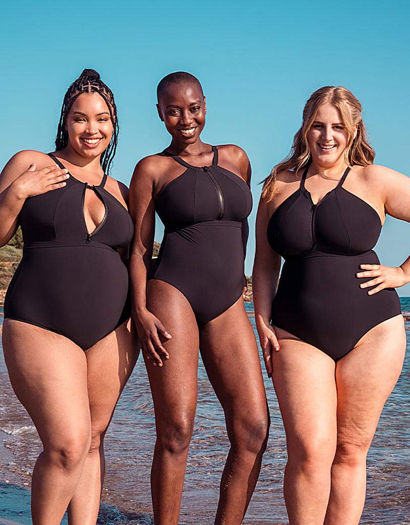 Curvy Kate Zip Tide High Neck Swimsuit