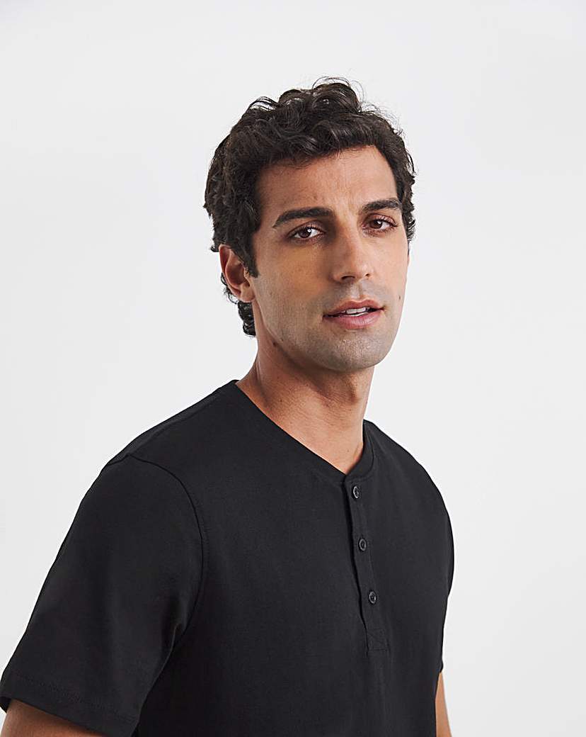 Pure Cotton Grandad T-Shirt
