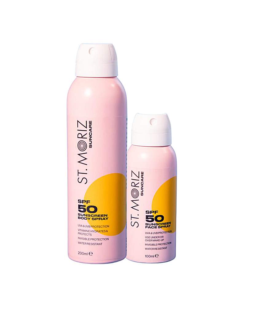 St Moriz Face & Body SPF 50 Spray Duo