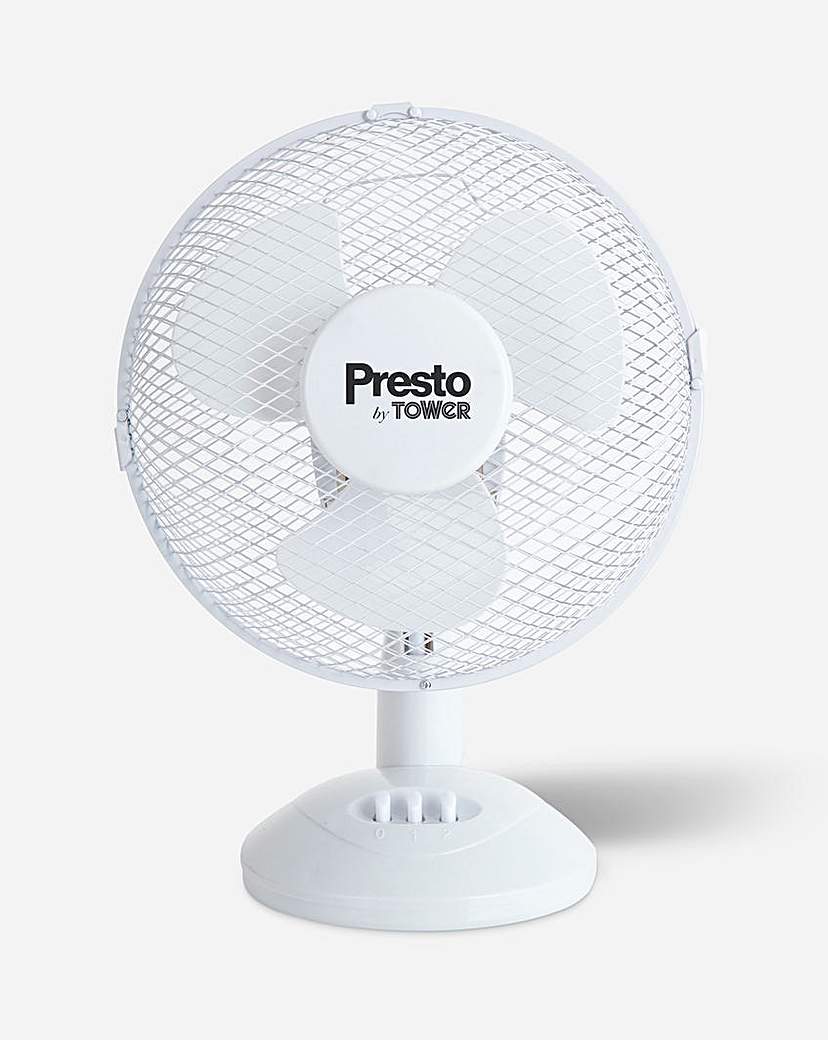 Image of Tower Presto 9 Inch White Desk Fan