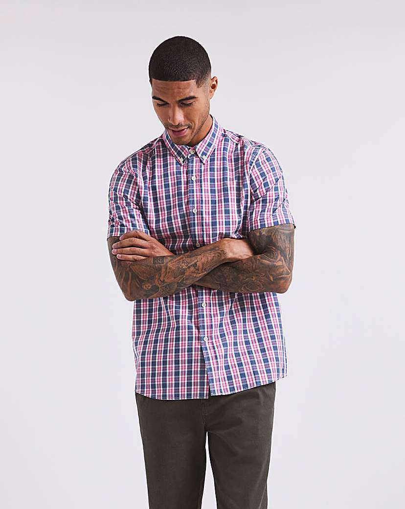 Men's Short Sleeve Check Shirt