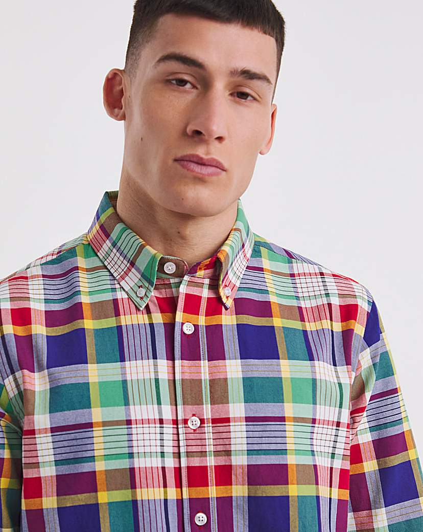 Long Sleeve Oxford Check Shirt