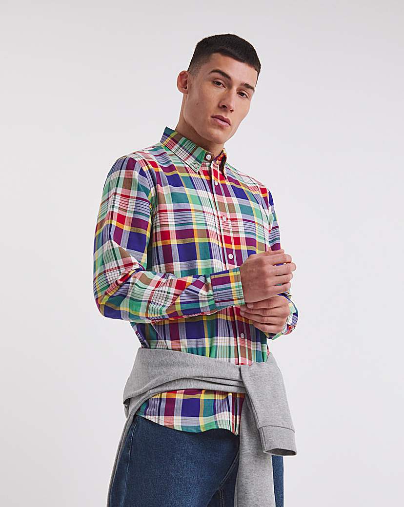 Long Sleeve Oxford Check Shirt