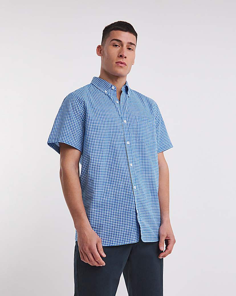 Short Sleeve Gingham Shirt