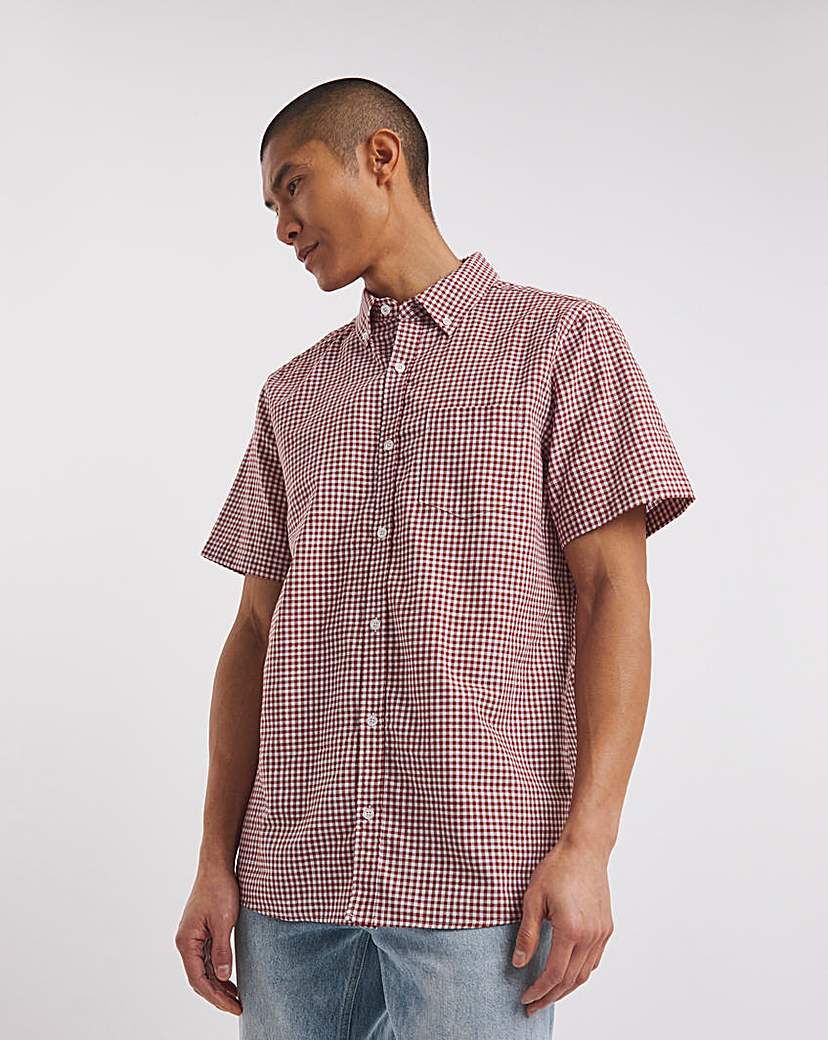 Short Sleeve Gingham Shirt