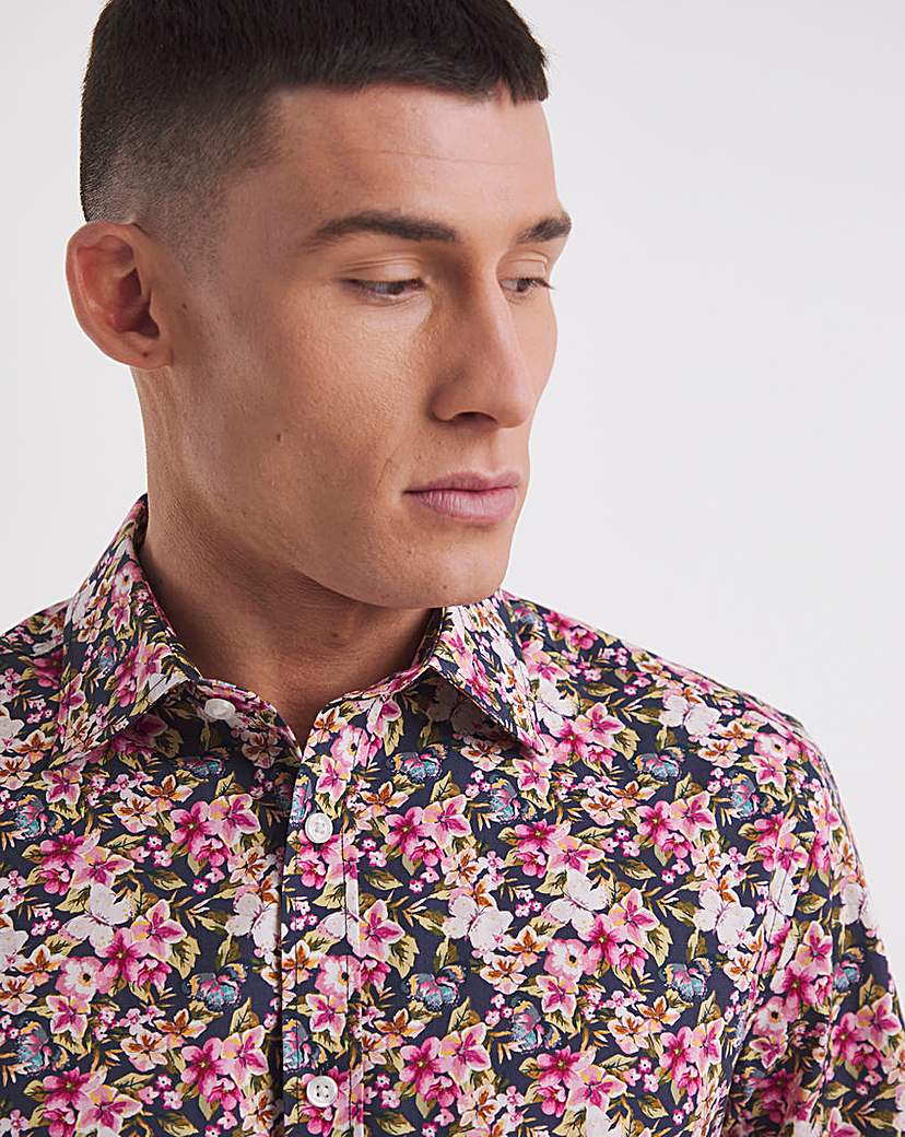 William Hunt Print Formal Shirt