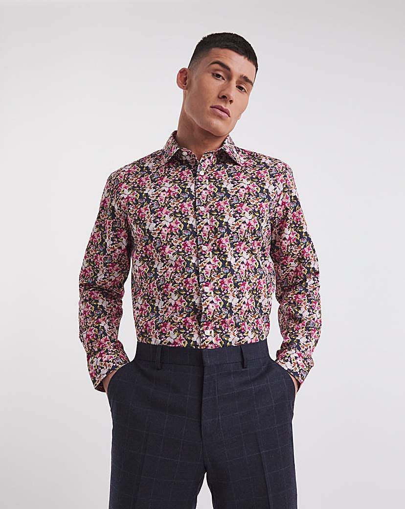 William Hunt Print Formal Shirt