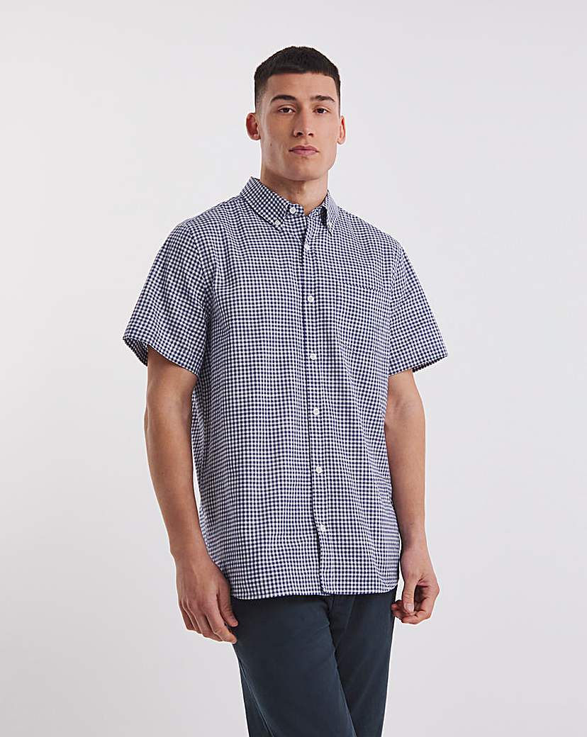 Short Sleeve Gingham Shirt