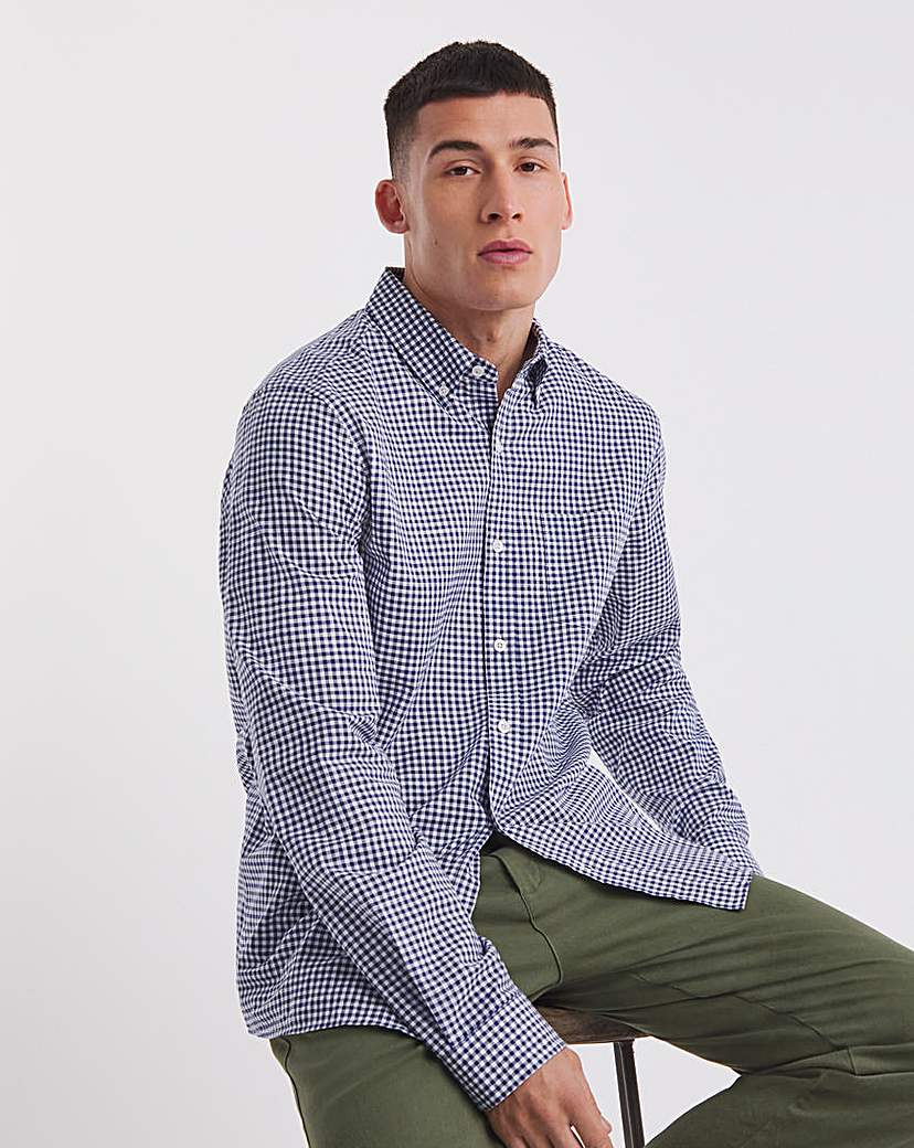 Long Sleeve Gingham Shirt