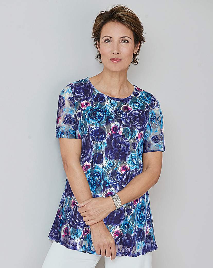 Image of Julipa Print Swing Lace Top