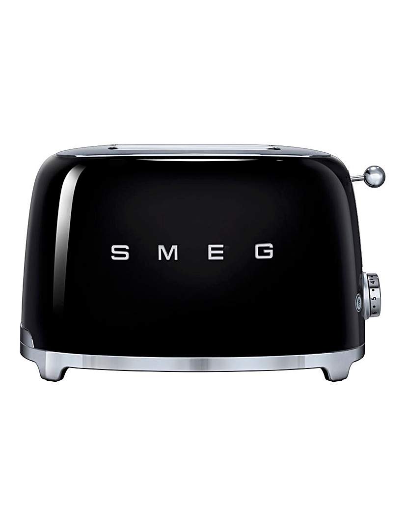 Image of Smeg TSF01 2 Slice Black Toaster