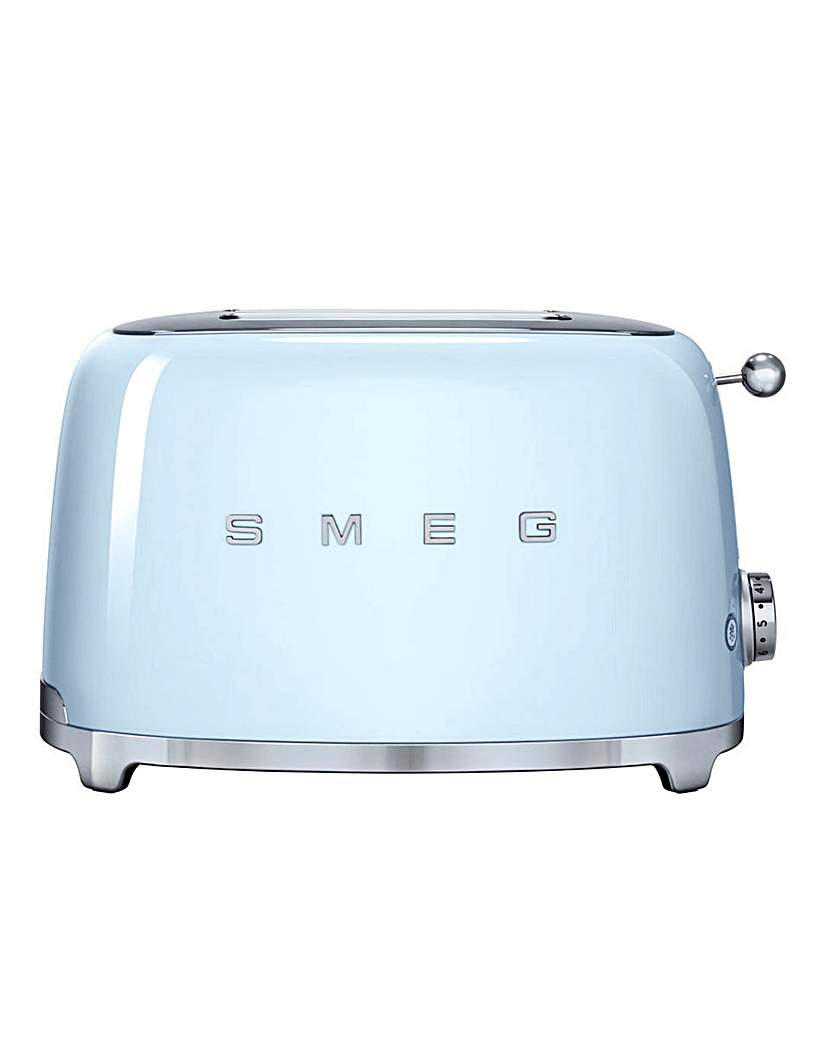 Image of Smeg TSF01 2 Slice Blue Toaster