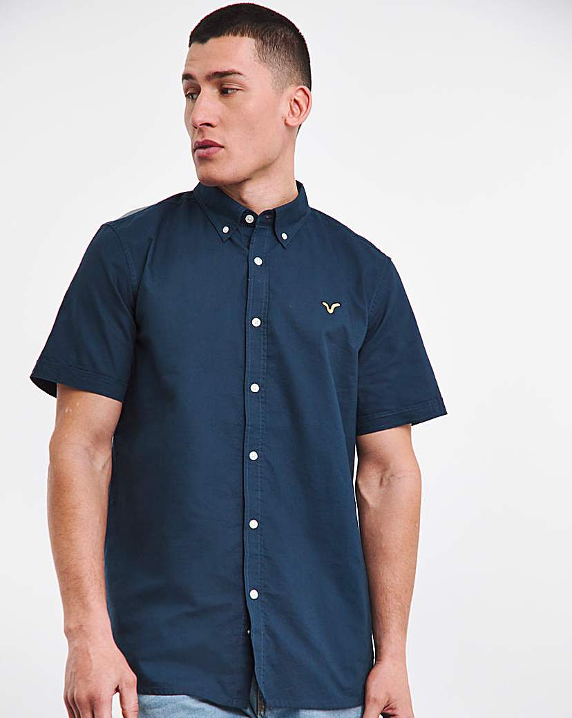 Voi Plain Oxford Short Sleeve Shirt Long