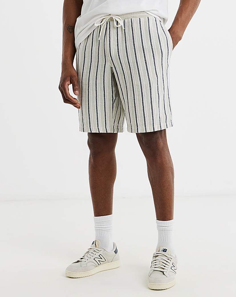 Jack & Jones Coba Stripe Short - Natural