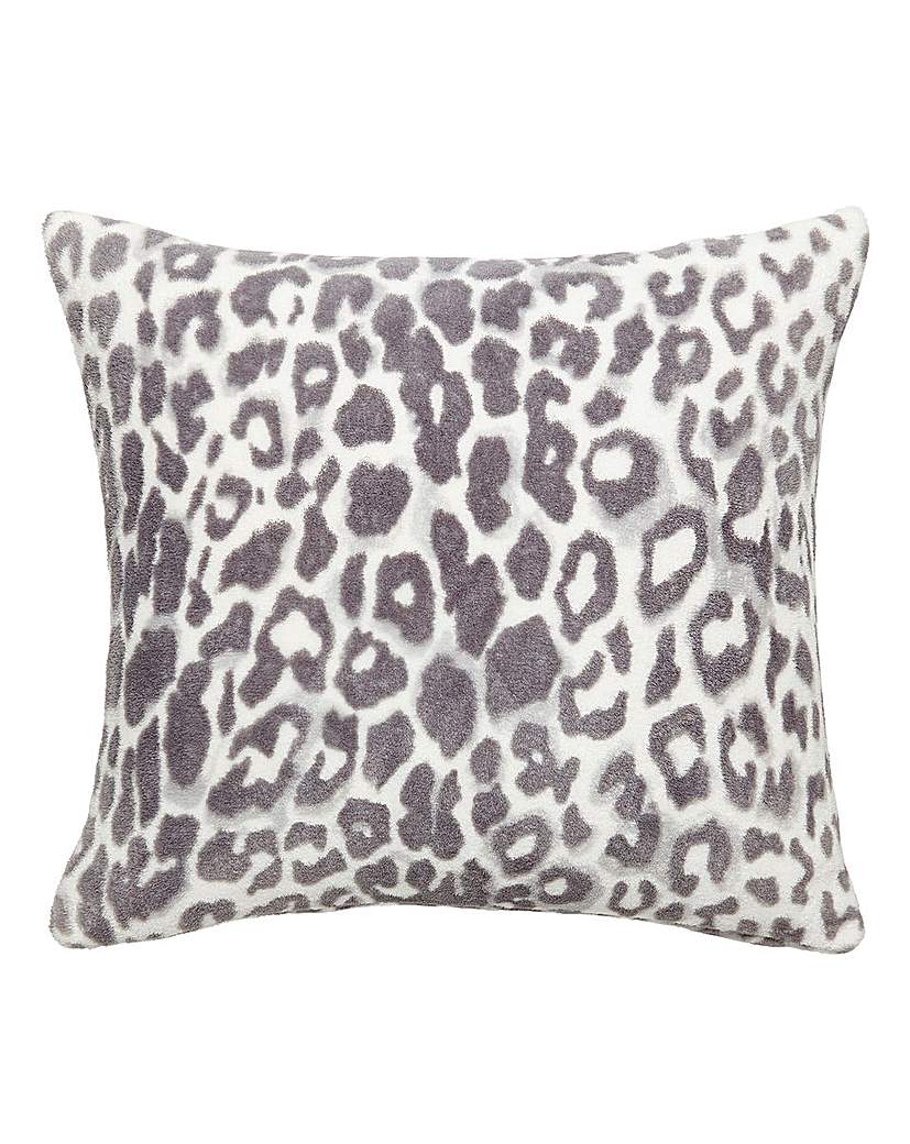 Leopard Print Fleece Cushion