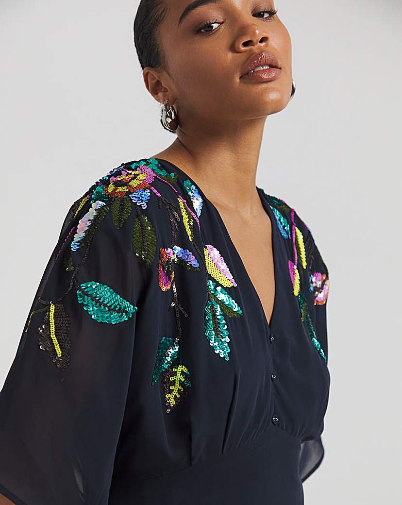 Hope & Ivy Sofia Midi Dress