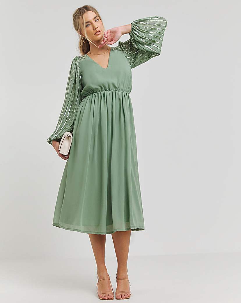 Maya Curve Aurora Midi Dress