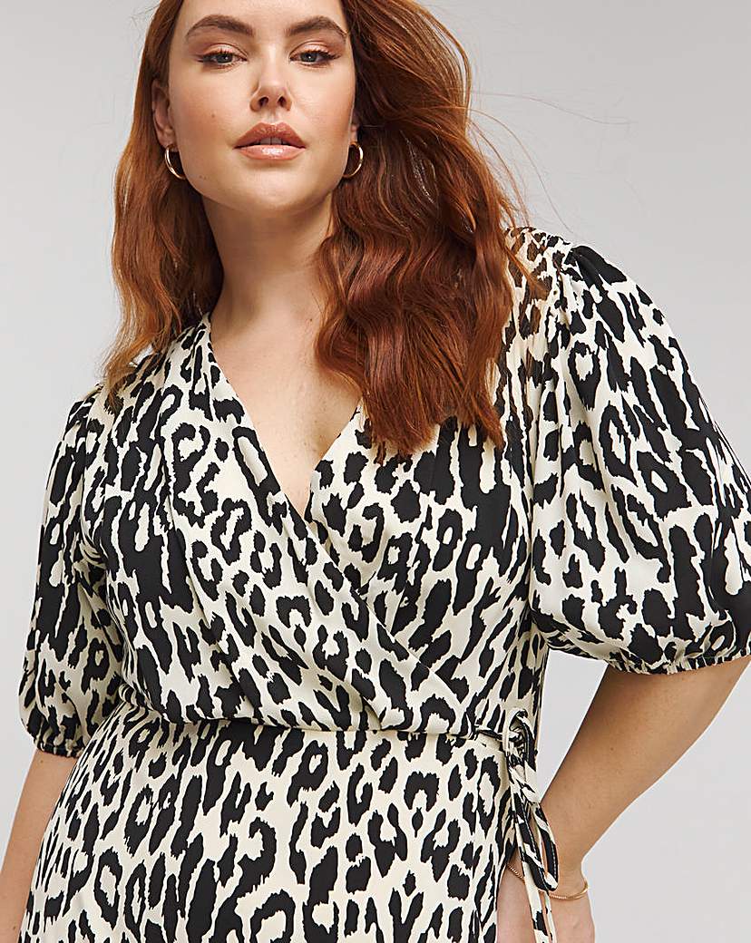 Lovedrobe Wrap Front Midi Dress