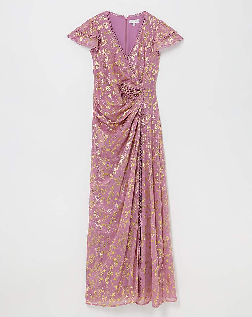 Maya Curve Rosetta Maxi Dress