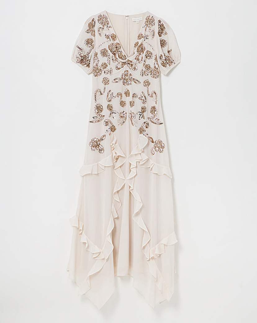Maya Curve Embellished Maxi Dress