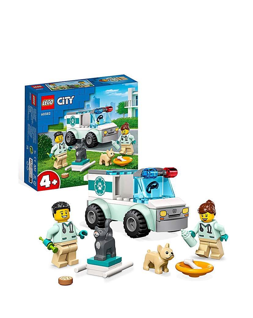 LEGO City 4+ Vet Van Rescue Toy Animal