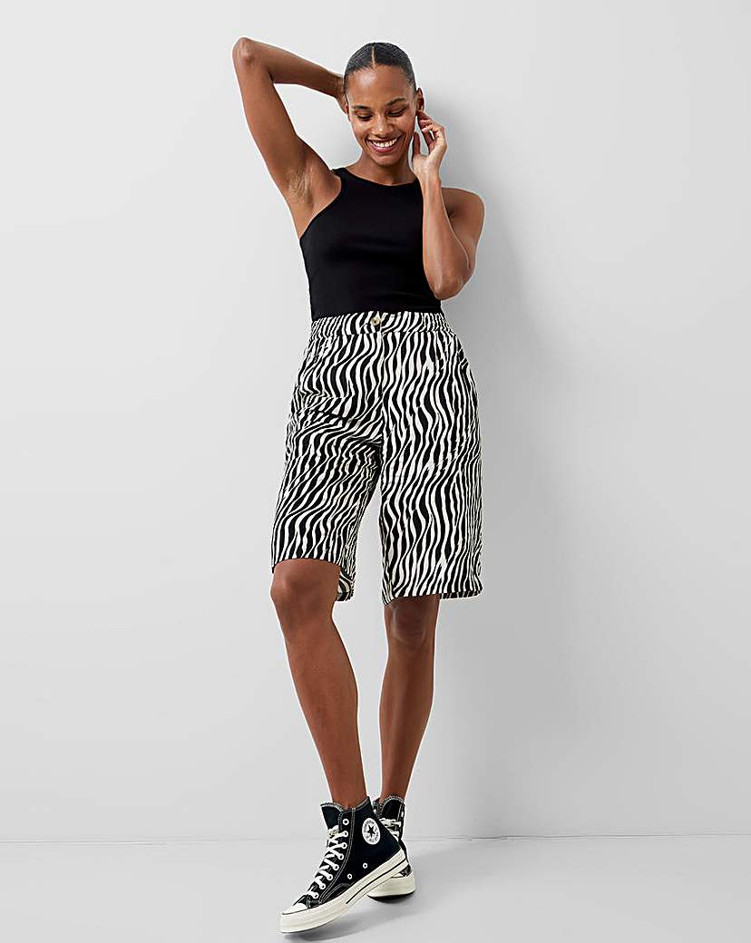 French Connection Zebra Print Shorts