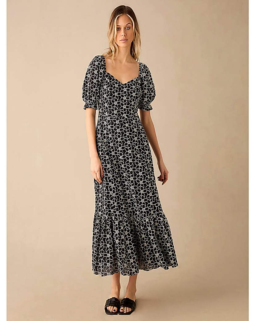 Ro&Zo Mono Broderie Dress