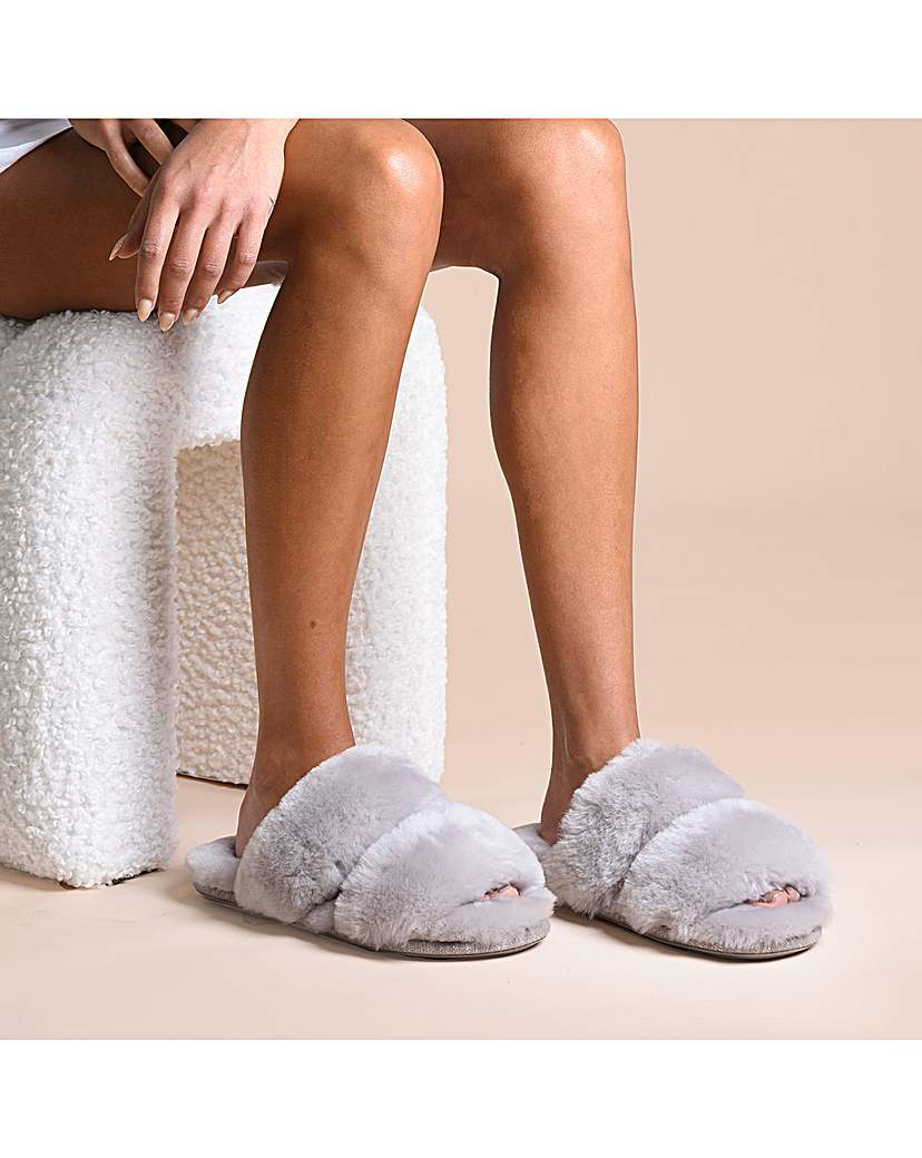 New In - Just Sheepskin Ladies Poppy Open Slider