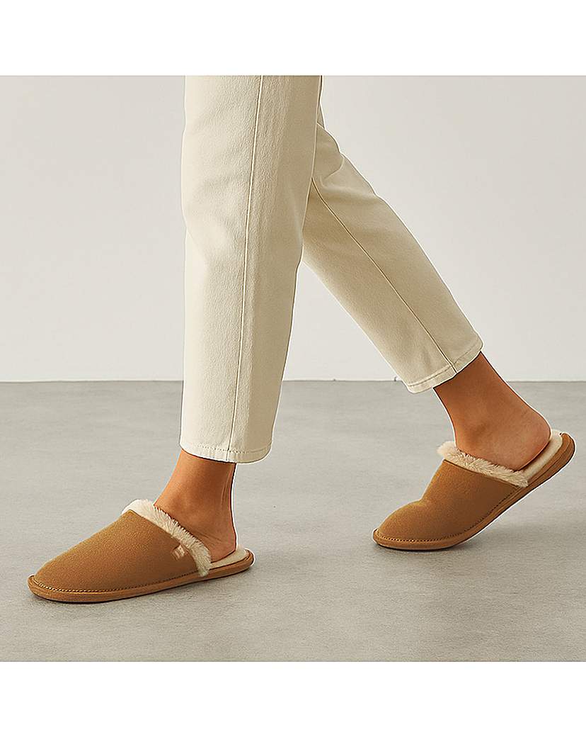 New In - Totes Ladies Real Suede Mule