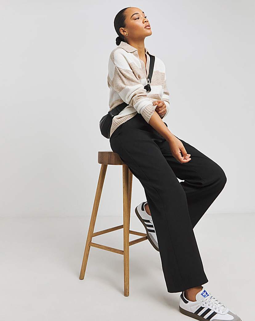 Tailored Wide Leg Dad Trousers